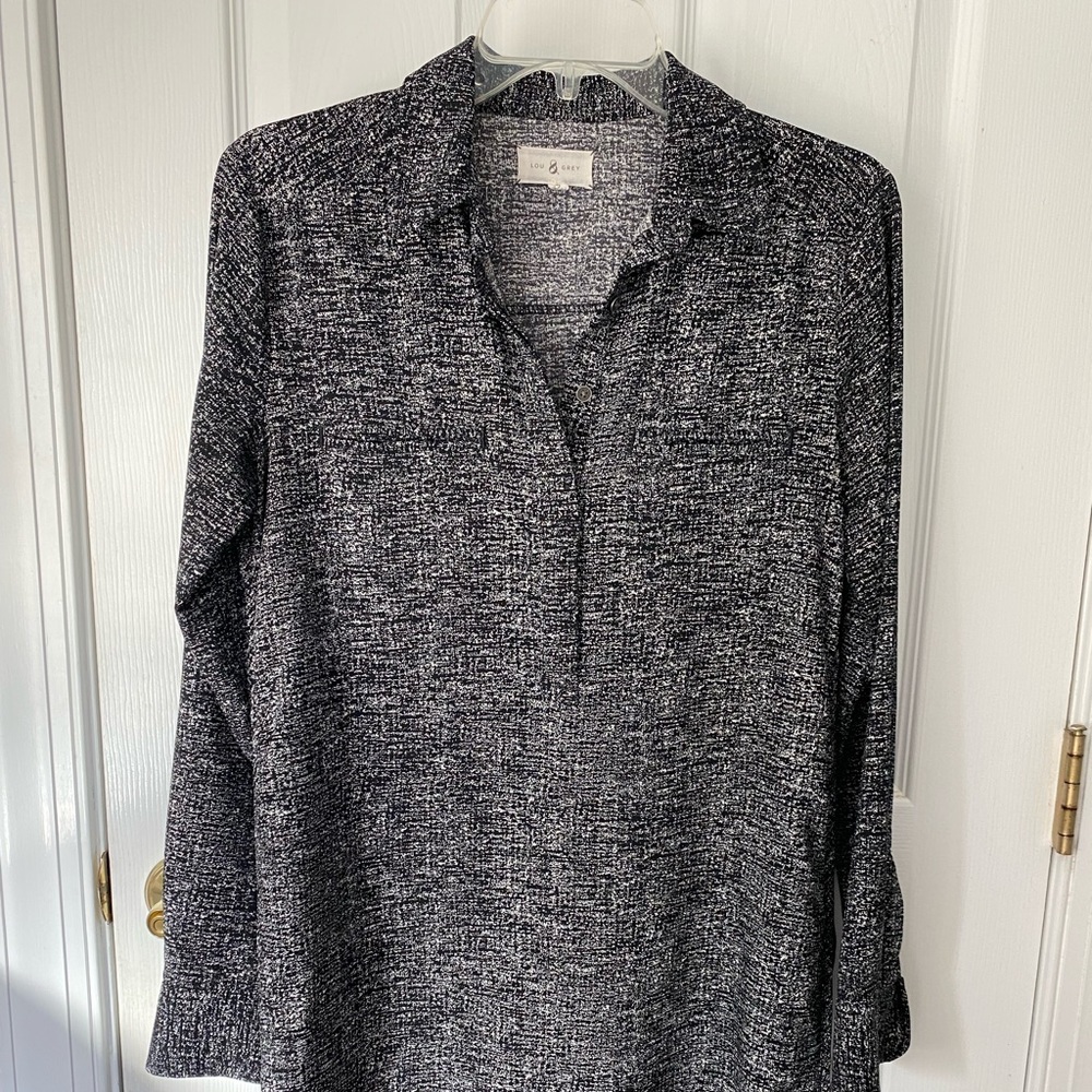 Lou & Grey | Ann Taylor | B&W Shirtdress